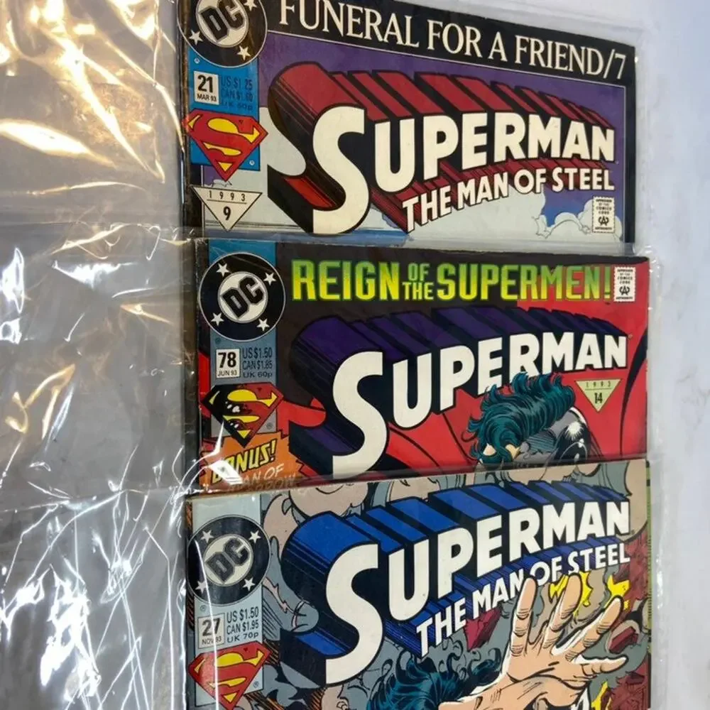 Vintage Bundle of 5 Superman Comics 1980, '81, '93